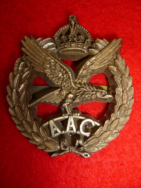 Army Air Corps WW2 Plastic Economy Beret Cap Badge, A. Stanley & Sons, Walsall 